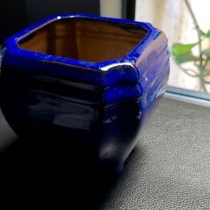 Blue pot vase